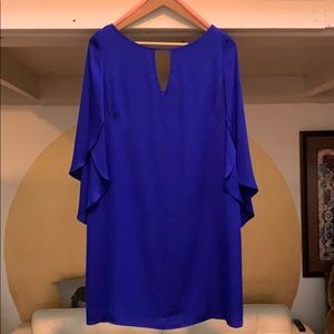 milly cobalt blue silk dress sz 10